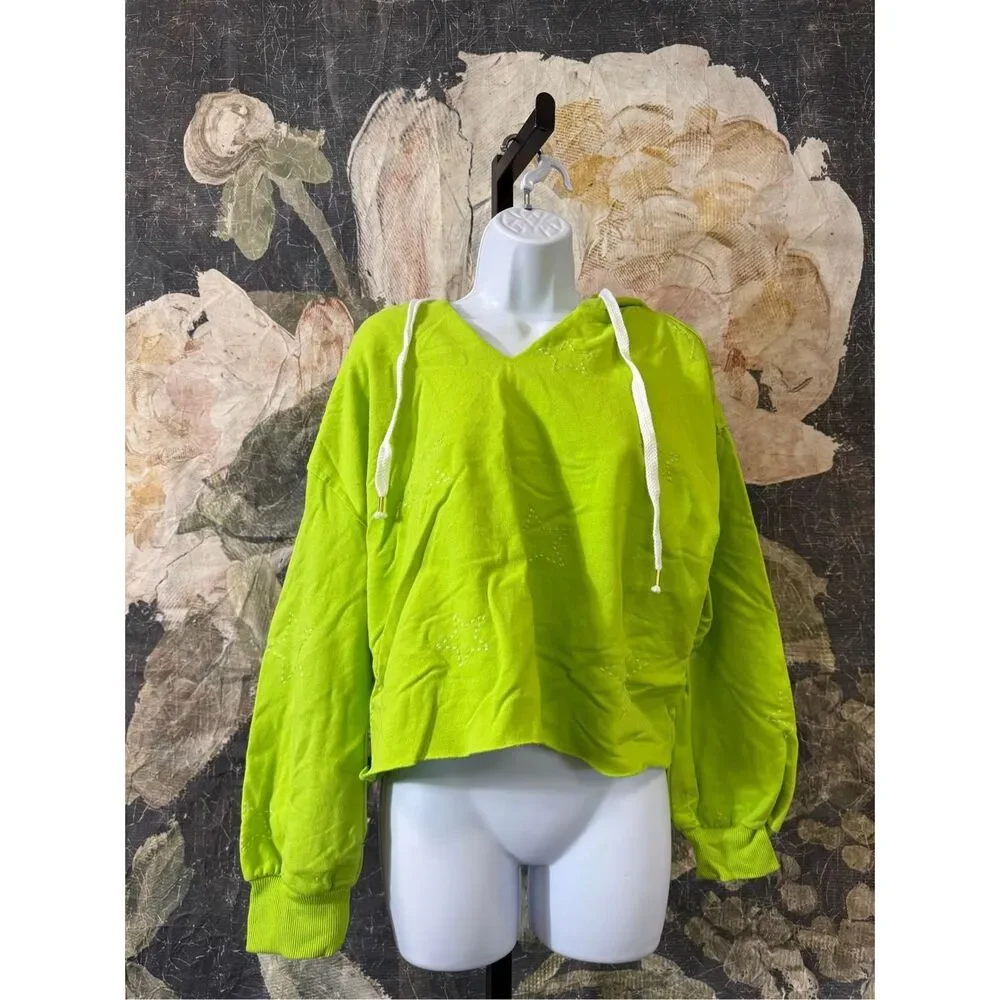 Anthropologie x Saturday/Sunday Starry Cropped Hoodie Size S
